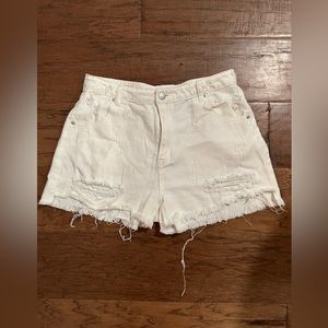 Mustard Seed White Shorts. Size L